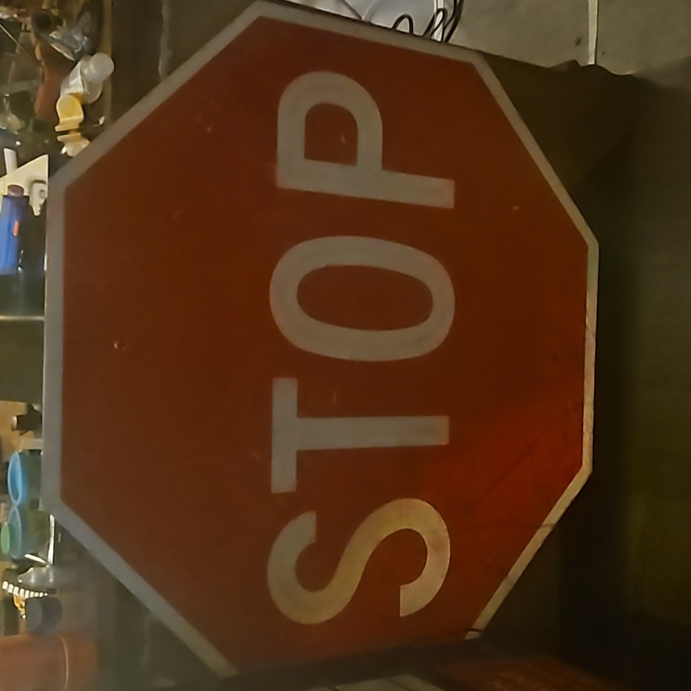 Full size stop sign